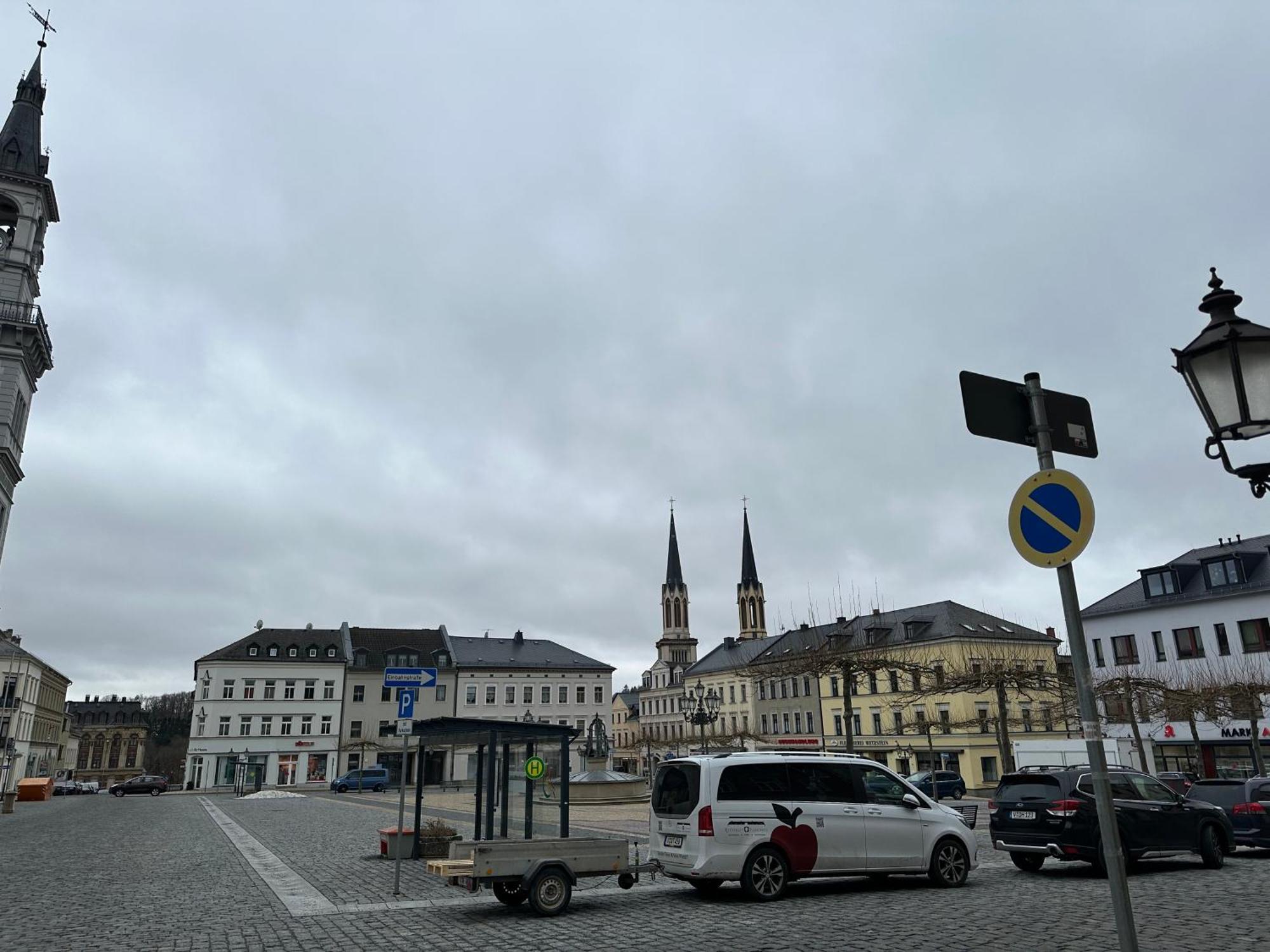 Ein Zimmer Wohnung Am Markt Oelsnitz  外观 照片