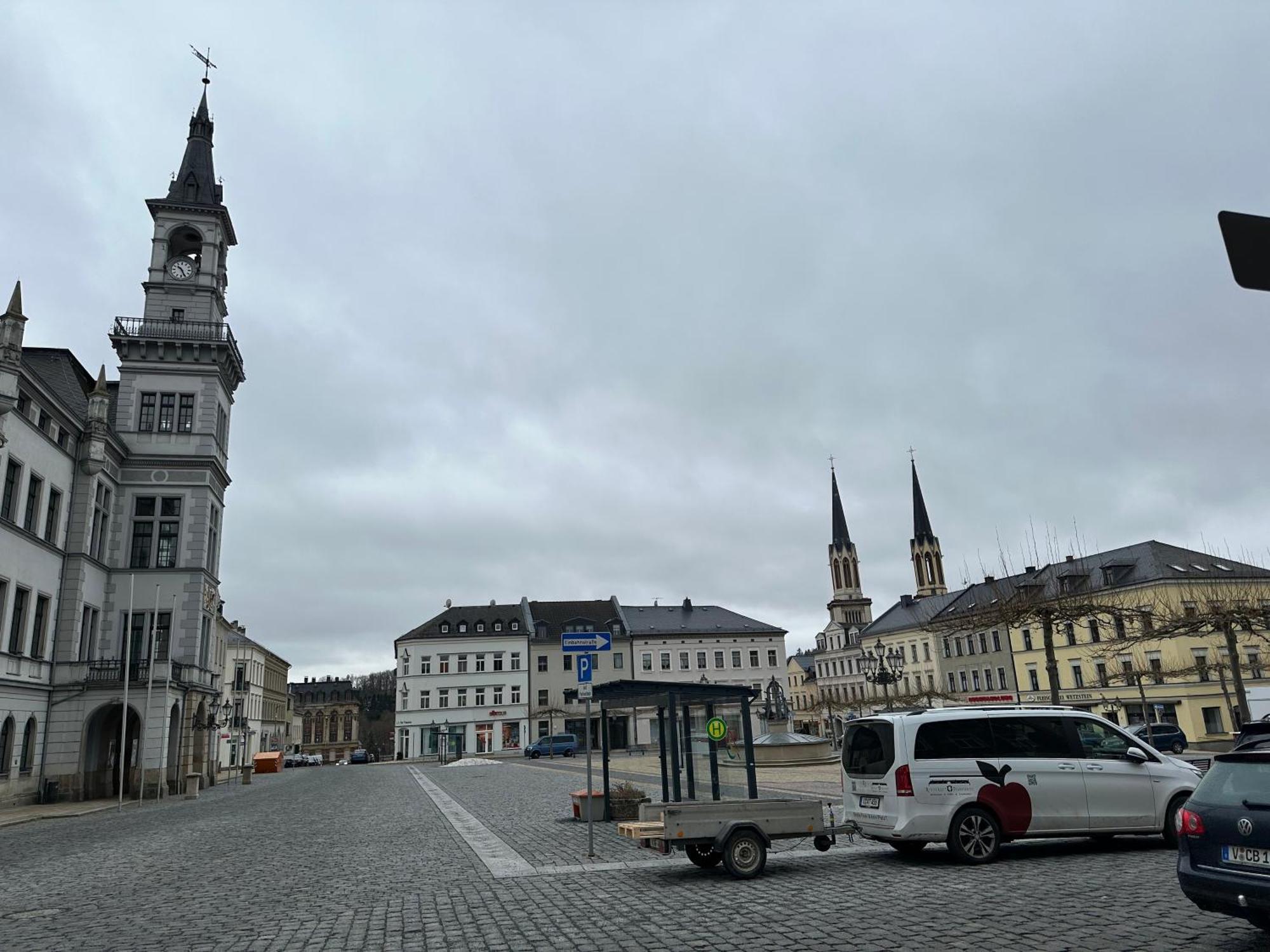 Ein Zimmer Wohnung Am Markt Oelsnitz  外观 照片